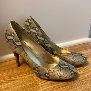 Mossimo Snakeskin Print Heels